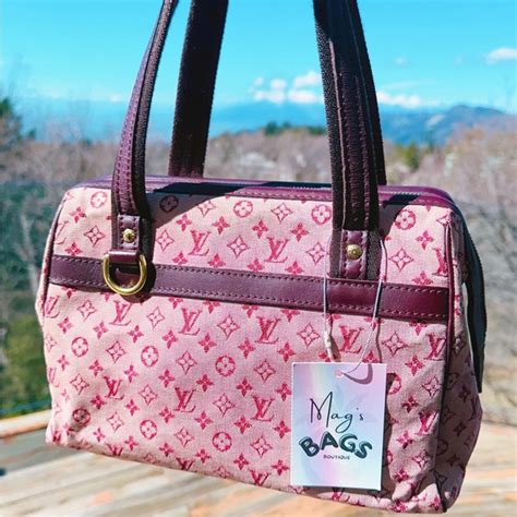 Louis Vuitton: Josephine Mini Lin LV Monogram Cerise Shoulder 